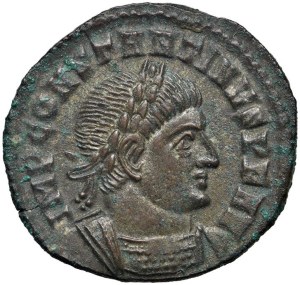 Roman coins Empire - Constantine I (307-337) Follis (Ticinum) Bust laur...