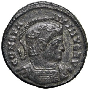 Roman coins Empire - Constantine I (307-337) Follis (Lugdunum) Bust elm...