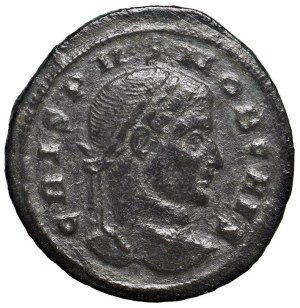 Roman coins Empire - Crispus (317-326) AE (Aquileia) Bust r. - R/ Scr...