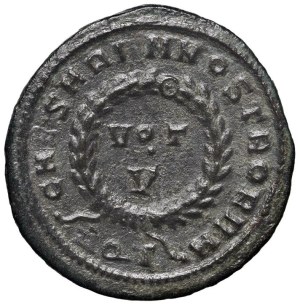 Roman coins Empire - Crispus (317-326) AE (Aquileia) Bust r. - R/ Scr...