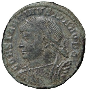 Roman coins Empire - Constantine II (337-350) Follis - Diademed bust in...