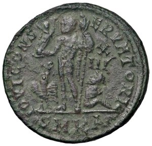 Roman coins Empire - Constantine II (337-350) Follis (Kyzicus) Bust dia...