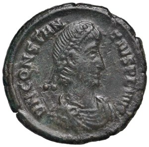 Roman coins Empire - Constantius II (337-361) AE (Kyzicus) Bust to r. - R/...