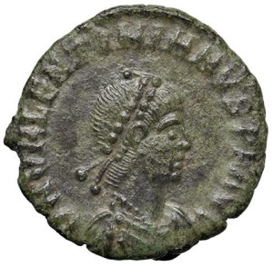 Roman coins Empire - Valentinian II (375-392) AE 4 (Kyzicus) Bust dia...