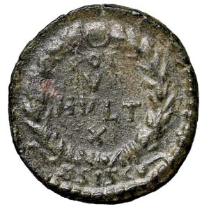 Roman coins Empire - Teodosio (379-395) AE 4 (Siscia) Busto diademato a...