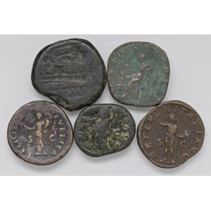 Roman coins Empire - Lotto di cinque bronzi...