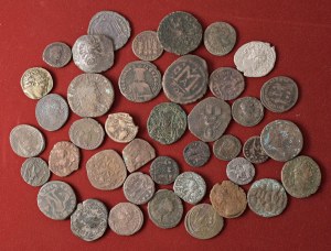 Roman coins Empire - Lot of coins as pictured...