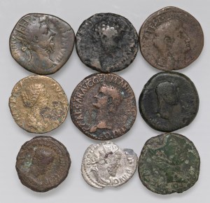 Roman coins Empire - Lot of coins as pictured...
