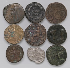 Roman coins Empire - Lot of coins as pictured...