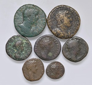 Roman coins Empire - Lot of seven bronzes. To be examined. Not accepted...