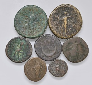 Roman coins Empire - Lot of seven bronzes. To be examined. Not accepted...