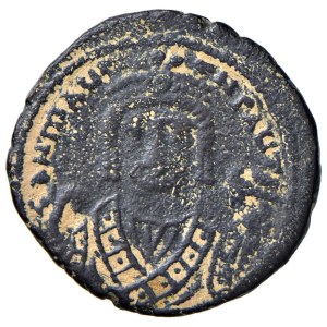Byzantine coins - BIZANZIO Maurizio Tiberio (582-602) Follis - AE (g...