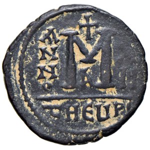 Byzantine coins - BIZANZIO Maurizio Tiberio (582-602) Follis - AE (g...