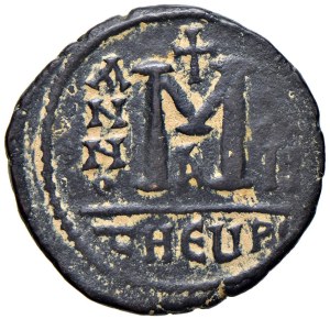 Byzantine coins - BIZANZIO Maurizio Tiberio (582-602) Follis - AE (g...