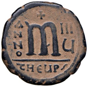 Byzantine coins - BISANZIO Maurizio Tiberio (582-602) Follis (Antioc...