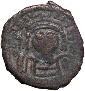Byzantine coins - BISANZIO Maurizio Tiberio (582-602) Follis (Kyzico...