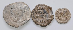 Byzantine coins - Lot of three leads as pictured...