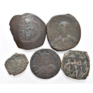 Byzantine coins - BIZANTINE Lotto di cinque monete come da foto. Da ...