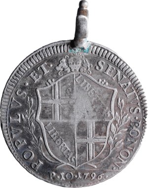 Italian coins - BOLOGNA Popular Government (1796-1797) Shield 1796 - ...
