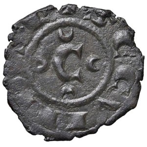 Italian coins - BRINDISI Corrado II (1254-1258) Denaro - MIR 322 M...