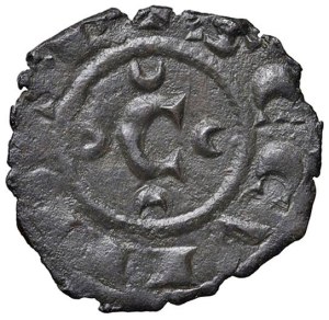 Italian coins - BRINDISI Conrad II (1254-1258) Denaro - MIR 322 M...