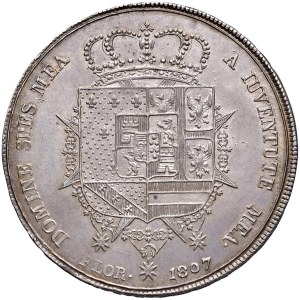 Italian coins - FLORENCE Charles of Bourbon (1803-1807) Dena 1807 - G...