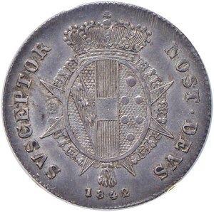 Italian coins - FLORENCE Leopold II (1824-1859) Paul 1842 - Gig. ...