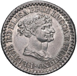 Italian coins - LUCCA Elisa Bonaparte and Felice Baciocchi (1805-181...