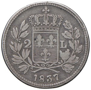 Italian coins - LUCCA Carlo Lodovico di Borbone (1824-1847) 2 Lire...