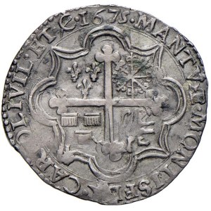 Italian coins - MANTOVA Ferdinando Carlo (1669-1707) Quarto di scu...