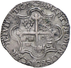 Italian coins - MANTOVA Ferdinand Charles (1669-1707) Quarto di scu...
