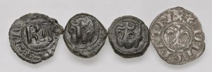 Italian coins - MESSINA Lot of four coins of Swabian age and no...