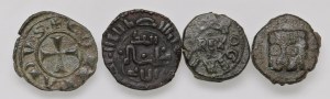 Italian coins - MESSINA Lot of four coins of Swabian age and no...