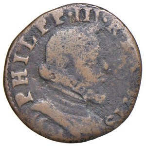 Italian coins - MILANO Filippo III (1598-1621) Quattrino 1601 - CN...