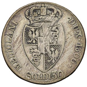 Italian coins - MILANO Francesco II (1792-1796) 30 Soldi 1800 - MI...