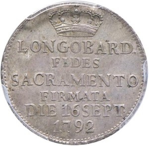 Italian coins - MILAN Francis II (1792-1796) 1792 medal of the ...