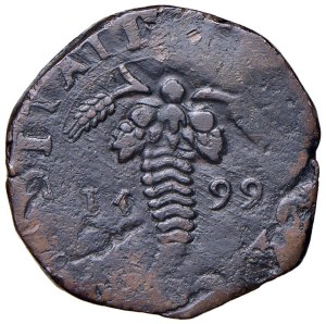 Italian coins - NAPLES Philip III (1598-1621) Tornese 1599 - Magl...