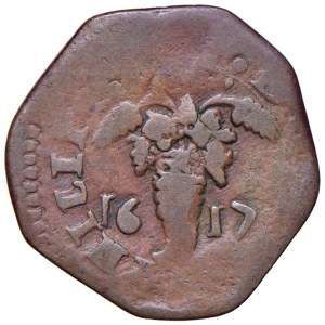 Italian coins - NAPLES Philip III (1598-1621) Tornese 1617 - Magl...