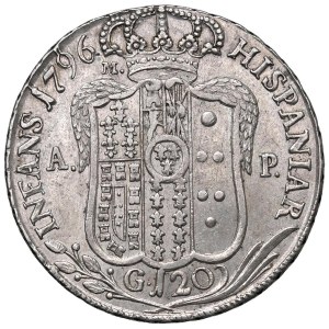 Italian coins - NAPOLI Ferdinando IV (1759-1816) Piastra 1796 - Ma...