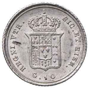 Italian coins - NAPOLI Ferdinando II (1830-1859) Carlino 1836 6 ri...