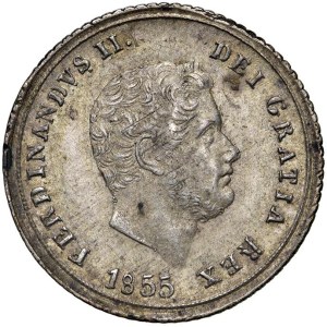 Italian coins - NAPOLI Ferdinando II (1830-1859) Carlino 1855 - Ma...