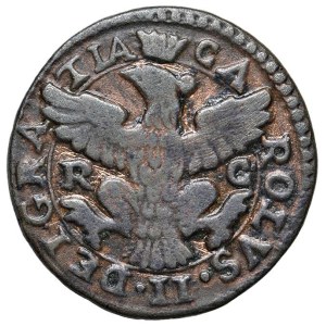 Italian coins - PALERMO Carlo II (1665-1700) 3 Piccioli 1699 - MIR...