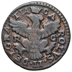 Italian coins - PALERMO Charles II (1665-1700) 3 Piccioli 1699 - MIR...