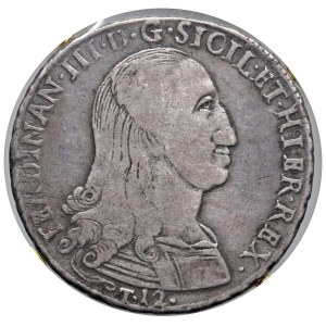 Italian coins - PALERMO Ferdinando III (1759-1816) 12 TarÃ¬ 1799 -...