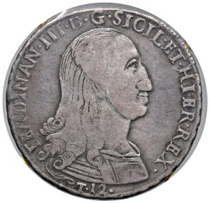Italian coins - PALERMO Ferdinand III (1759-1816) 12 Tar 1799 -...