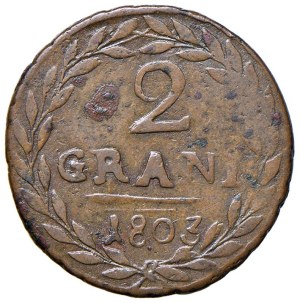 Italian coins - PALERMO Ferdinand III (1759-1816) 2 Grani 1803 - ...