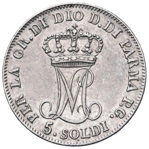 Italian coins - PARMA Maria Luigia of Austria (1815-1847) 5 Soldi 1...