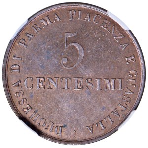 Italian coins - PARMA Maria Luigia d'Austria (1815-1847) 5 Centesi...