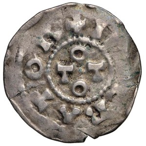 Italian coins - PAVIA Ottone I e II (962-967) Denaro variante PAPI...