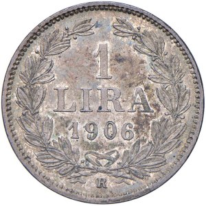 Italian coins - SAN MARINO Lira 1906 - Gig. 27 AG (g 5.00) Beautiful p...
